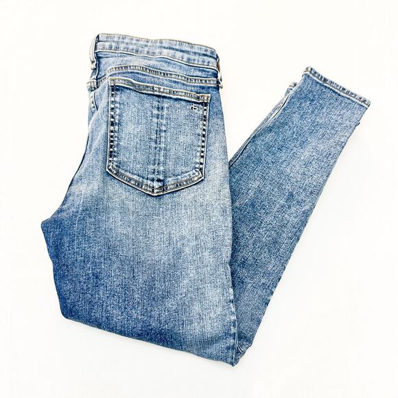 Rag & Bone Cate Mid-Rise Ankle Skinny Denim Jeans Devi Wash Size 30 - Picture 9 of 9